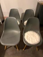 Lot de 4 chaises grises style scandinaves, Enlèvement, Comme neuf, Bois