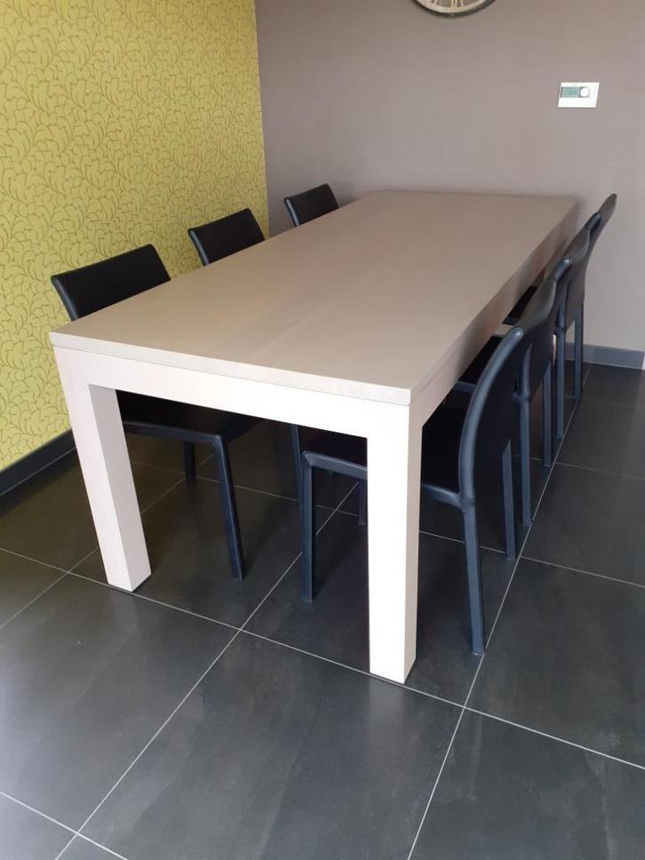 tafel, Huis en Inrichting, Tafels | Eettafels, Zo goed als nieuw, 50 tot 100 cm, 200 cm of meer, Vijf personen of meer, Rechthoekig