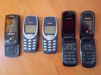 Set van 5 oude Nokia- en Samsung-telefoons - niet getest, Telecommunicatie, Mobiele telefoons | Nokia, Verzenden, Niet werkend