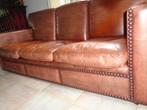 *Prachtige originele antieke Bolton 3-Zit in dik buffelleder, Huis en Inrichting, Zetels | Zetels, Ophalen, Leer