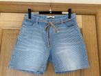 short rayé chiné bleu T34, Kort, Blauw, Ophalen of Verzenden, Maat 34 (XS) of kleiner