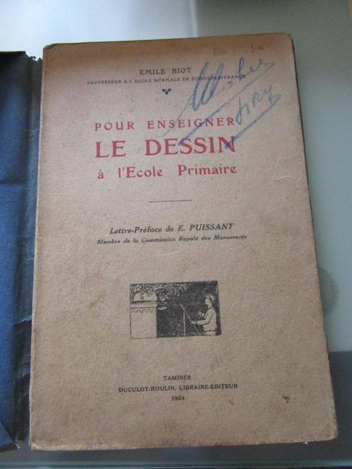 pour enseigner le dessin à l'école primaire Emile Biot 1924, Antiek en Kunst, Antiek | Boeken en Manuscripten, Ophalen
