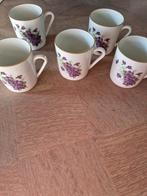 5 petites tasses en porcelaine de Limoges, Antiquités & Art, Antiquités | Services (vaisselle) complet, Enlèvement ou Envoi