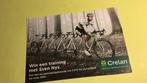 wielerkaart 2014 wk team crelan   sven nys signe, Verzenden, Zo goed als nieuw