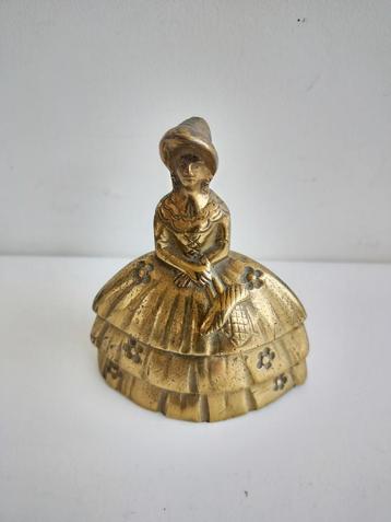 Dames belletje, tafelbel, handbel in koper, Enlèvement ou Envoi