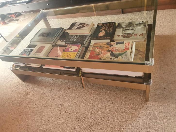 G Table Belgo Chrome 23KT, Huis en Inrichting, Tafels | Salontafels, Gebruikt, Ophalen of Verzenden