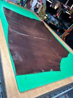 Cognac bruin patina-vintage tuigleer 3-3,5 mm dikte soepel, Enlèvement ou Envoi, Comme neuf, Brun