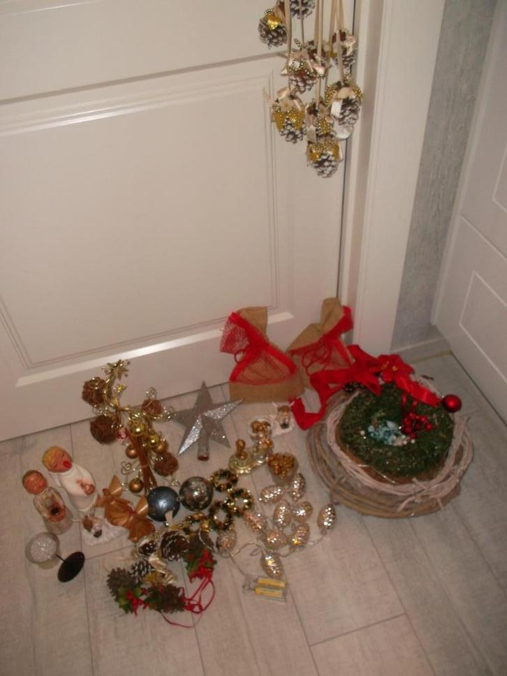 lot kerstversiering,,,,, Diversen, Kerst, Nieuw, Ophalen
