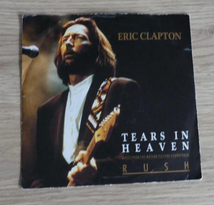 7"  Eric Clapton ‎– Tears In Heaven, Cd's en Dvd's, Vinyl Singles, Gebruikt, Single, Rock en Metal, 7 inch, Ophalen of Verzenden