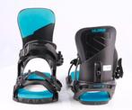 Fixations de snowboard S SALOMON UNITE noir/bleu, Sports & Fitness, Snowboard, Envoi, Utilisé, Fixations