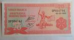 Burundi, billet de 20 francs, inutilisé, NEUF, 5-2-2005, Envoi, Burundi, Billets en vrac