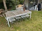 Tuintafel, Tuin en Terras, Tuintafels, Ophalen, Gebruikt, Rechthoekig, Teakhout