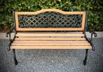 Gietijzeren eiken tuinbank, Tuin en Terras, Ophalen, Zo goed als nieuw
