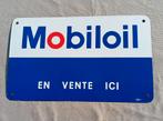 Emaille reclamebord Mobiloil Hexa ca 1950, Ophalen of Verzenden, Zo goed als nieuw, Reclamebord