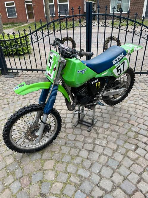 Kawasaki crossmotor crossbrommer, Fietsen en Brommers, Brommers | Crossbrommers, Zo goed als nieuw, Ophalen