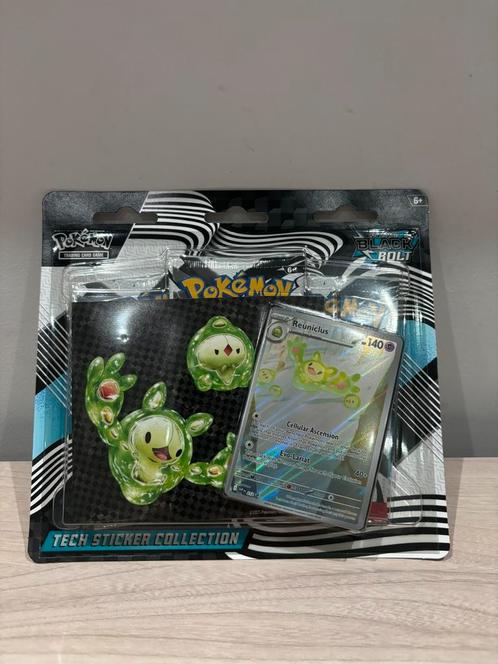 Black Bolt: Reuniclus Tech Sticker Collection triple blister, Hobby en Vrije tijd, Verzamelkaartspellen | Pokémon, Booster, Foil