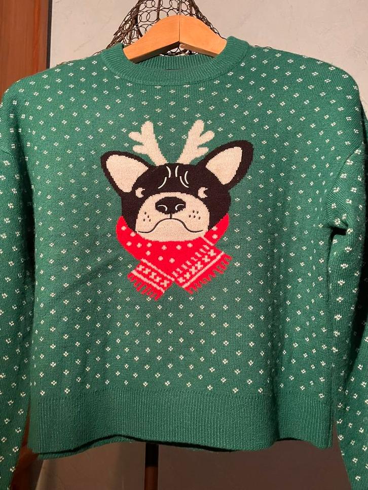 Kiabi xxs ( Xs) zeer mooie leuke kersttrui NIEUW, Kleding | Dames, Truien en Vesten, Nieuw, Maat 36 (S), Groen, Ophalen of Verzenden