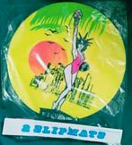 prachtig paar retro slipmats. fluo kleur., Ophalen of Verzenden, Nieuw in verpakking