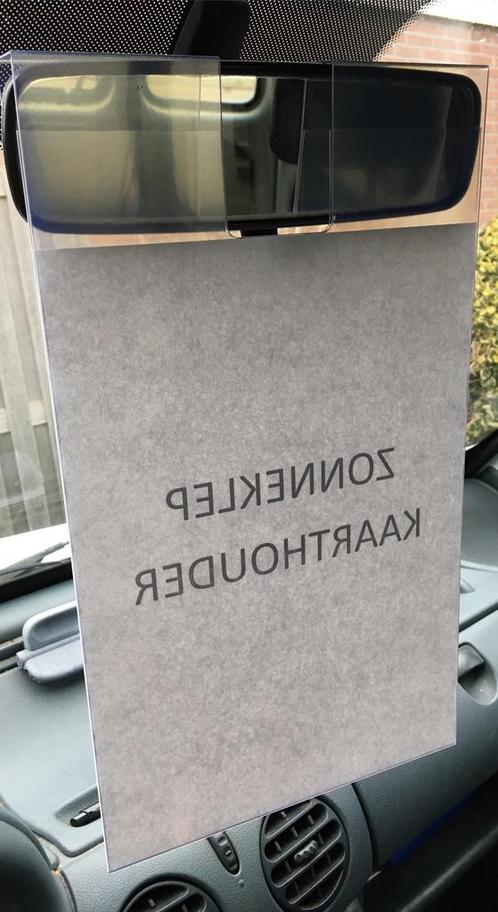 spiegelkaarthouder zonneklep, Auto diversen, Overige Auto diversen, Ophalen of Verzenden