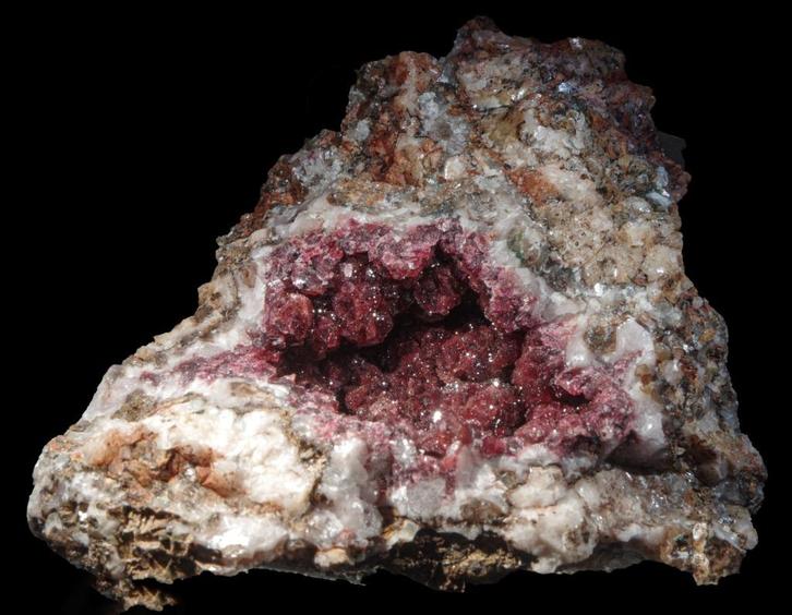 Extreem zeldzaam 2 generaties TALMESSIET uit Marokko, Verzamelen, Mineralen en Fossielen, Mineraal, Ophalen of Verzenden