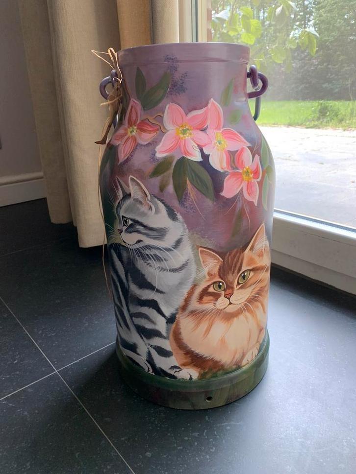 Unieke handgeschilderde melkbus – Laurence Candido (2001), Antiquités & Art, Art | Autres Art, Enlèvement ou Envoi