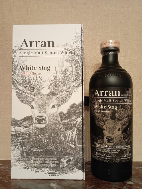 Arran White Stag Neuvième Édition, Collections, Vins, Neuf, Autres types, Autres régions, Pleine, Enlèvement ou Envoi