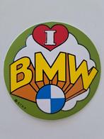 Vintage Sticker - I Love BMW - Afmetingen: 7 cm, Nieuw, Auto of Motor, Ophalen of Verzenden