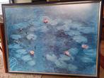 groot schilderij aquarel waterlelies, Ophalen