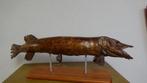 TAXIDERMIE : GROTE OPGEZETTE SNOEK, Ophalen of Verzenden, Gebruikt, Overige soorten, Opgezet dier