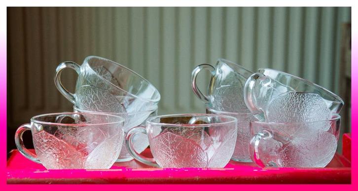 8 x Glazen Tas - Arcoroc France - Sangria Fruitpunch enz., Huis en Inrichting, Keuken | Servies, Ophalen of Verzenden