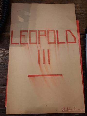 oud boek Leopold III, nostalgie beschikbaar voor biedingen