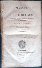NAMUR,M.P. Manuel du Bibliothécaire, Antiquités & Art, Antiquités | Livres & Manuscrits, Enlèvement ou Envoi
