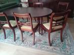 Eetkamer met 6 stoelen. Stoelen alleen kan ook voo 50 euro, Antiek en Kunst, Ophalen