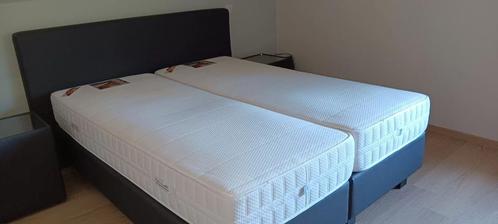 Box Spring, Huis en Inrichting, Slaapkamer | Boxsprings, Gebruikt, 160 cm, 210 cm, Grijs, Ophalen