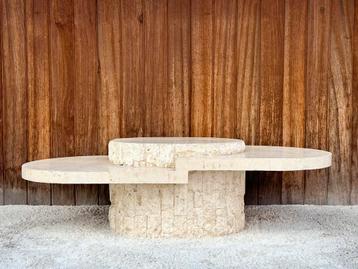 Vintage mactanstone coffeetable beschikbaar voor biedingen