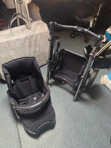 Bebecar kinderwagen 3 en 1 + isofix + voetenzak, Enlèvement, Poussette