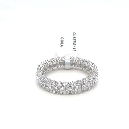 SILVER 925 ZIRCON "INFINITY" ENGAGEMANT RING, Handtassen en Accessoires, Ringen, Nieuw, Dame of Heer, 20 of groter, Wit, Zilver