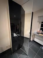 Une porte IKEA en verre noir, avec charnières, Moins de 150 cm, Comme neuf, Verre, Enlèvement
