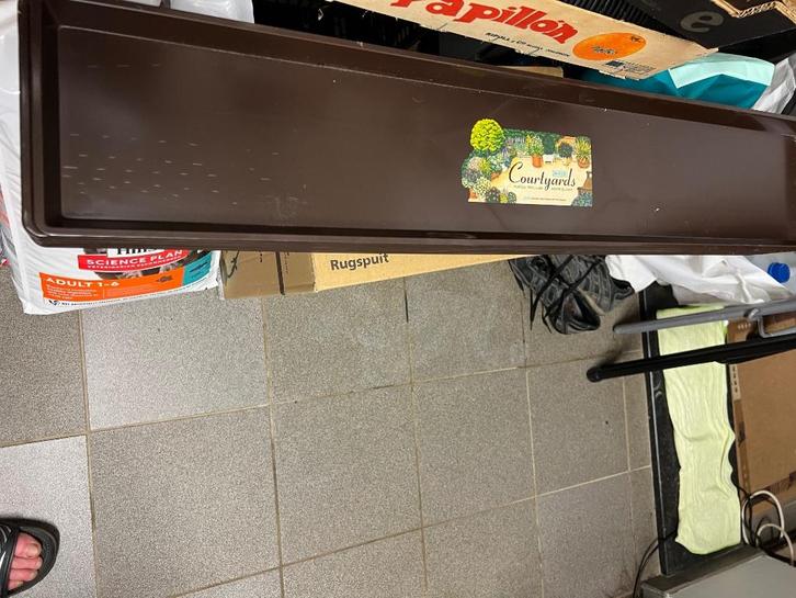 nieuwe onderschalen voor bloembakken, Tuin en Terras, Bloembakken en Plantenbakken, Zo goed als nieuw, Kunststof, Binnen, Balkon