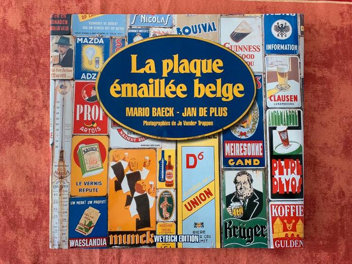 Livre Plaque émaillée, Collections, Marques & Objets publicitaires, Utilisé, Autres types, Enlèvement ou Envoi