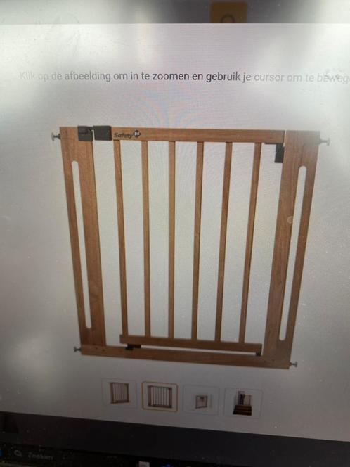 Traphekjes (2) Safety 1st in hout met verlengstukken, Kinderen en Baby's, Traphekjes, Zo goed als nieuw, Hout, Ophalen