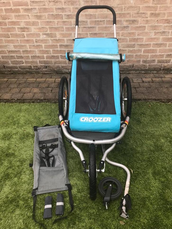 Croozer kid for 1 fietskar en hangmatje, Fietsen en Brommers, Fietsaccessoires | Aanhangwagens en Karren, Zo goed als nieuw, Kinderkar