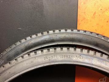 Paire de pneus vélo 26' ancien standard