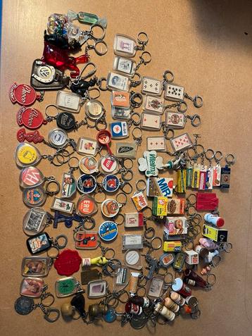 Vintage sleutelhangers rond 50 jaar oud, Verzamelen, Ophalen, Gebruikt
