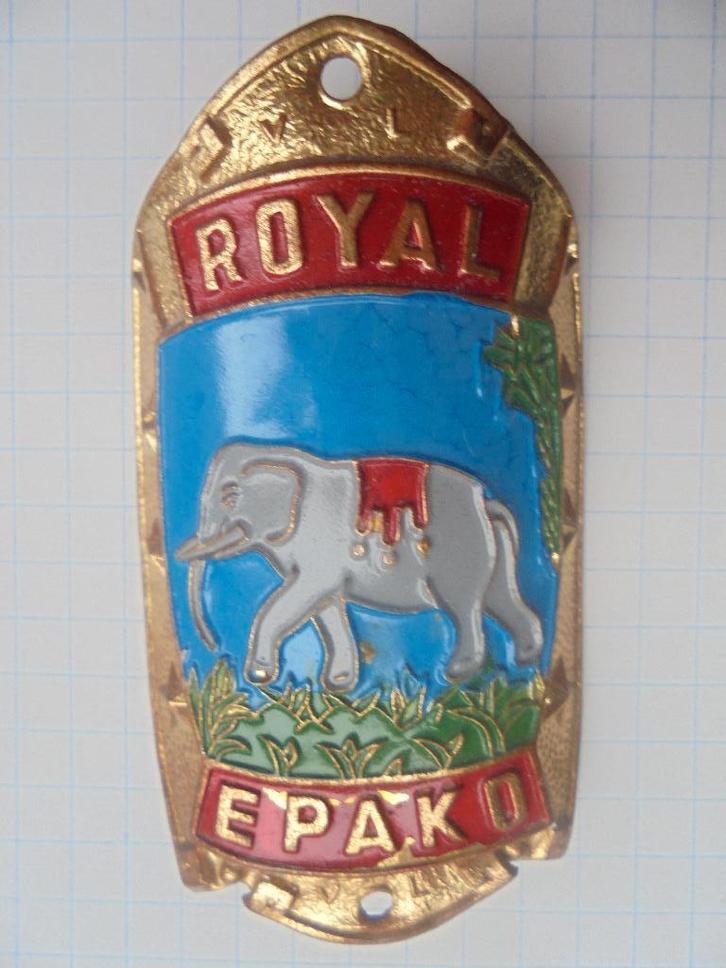 plaque de vélo en émail royal epako cyclisme, Antiquités & Art, Antiquités | Email, Enlèvement ou Envoi