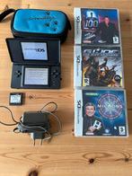 Nintendo DS + 4 games + oplader en hoesje, Games en Spelcomputers, Spelcomputers | Nintendo 2DS en 3DS, Ophalen, Zo goed als nieuw