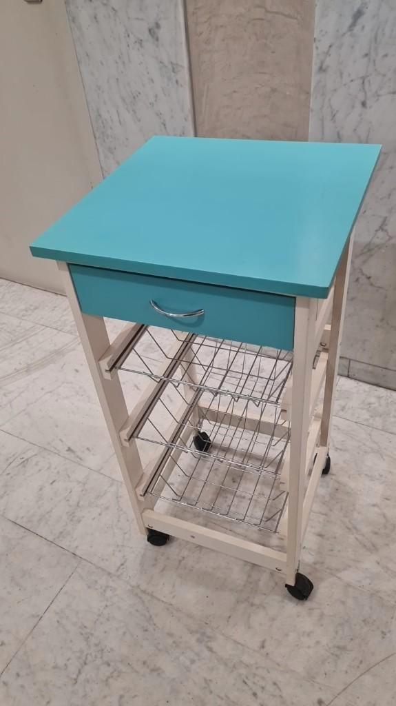 Desserte/ meuble de cuisine sur roulettes, Maison & Meubles, Tables | Dessertes, Neuf, 25 à 50 cm, Moins de 50 cm, Carré, Enlèvement