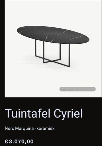 NIEUWE Xxl tuintafel 2600x1100cm VOLKERAMIEK  beschikbaar voor biedingen