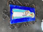 Antiek stenen kader Maria met kind, Antiek en Kunst, Ophalen