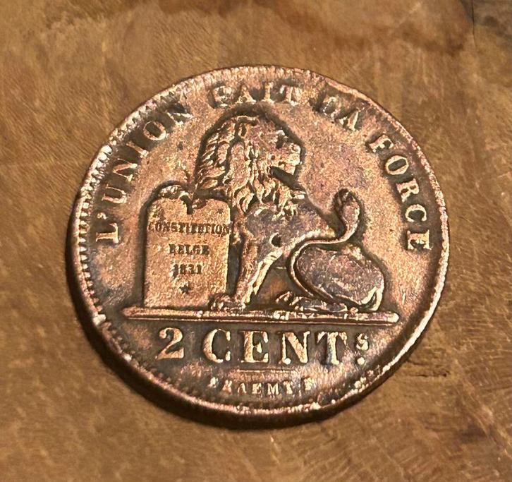 2 cent 1909 Leopold 2 français, Timbres & Monnaies, Monnaies | Belgique, Enlèvement ou Envoi